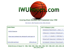 Tablet Screenshot of iwuhoops.com